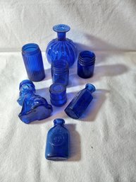 Eight Pc. Assorted Cobalt Lot