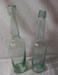 Pair Of Antique Sauce Bottles