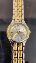 Geneva Gold And Silver Tone Men's Watch