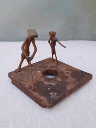 Nut And Bolts Golfing Sculpture