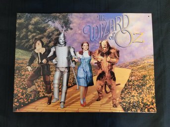 Vintage Nostalgic The Wizard Of Oz Collectable Textured Metal Sign 1998