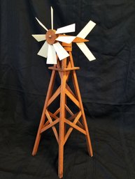 Unique Handmade 26' Wooden Wind Turbine Stand