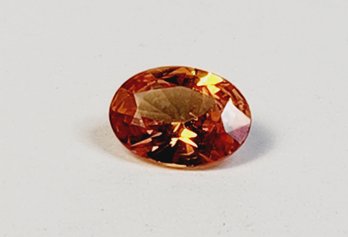 WOW     1.25 Carat ----- 6x4mm Oval Cut   ORANGE SAPPHIRE  Loose Gemstone RARE