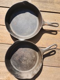 2 - 8 Inch Cast Iron Frying Pans