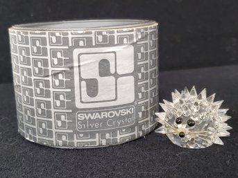SwarovskI Crystal Hedgehog Porcupine 7630 NR 030 1 3/4' Mint In Original Box