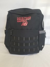 Leed's Promotional Black Back Pack 'let's Make Excellent Happen' NB New Balance