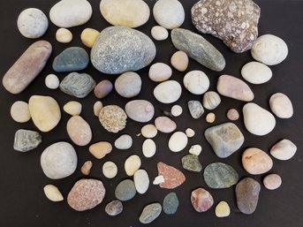 Great Assortment Of Hand Picked Various Size/colors Smooth River Rocks