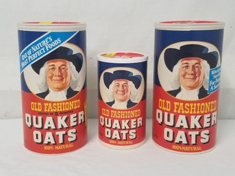 Vintage Quaker Oats Canisters