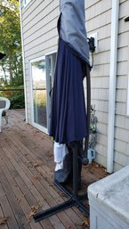 Cantilever Outdoor Patio Umbrella Navy Blue