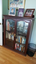 MAHAGONY GLASS DOOR BOOKCASE