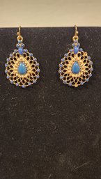 Blue Teardrop Earrings