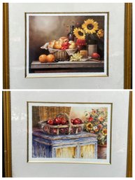 Pair Of Still Life Vintage Prints