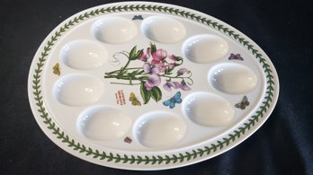 PORTMEIRION BOTANIC GARDEN EGG PLATTER AND TOAST HOLDER