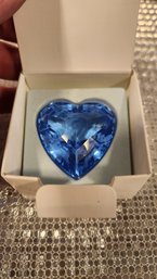 Swarovski Blue Crystal Heart