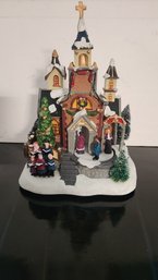 Musical Lighted Christmas Village  Church