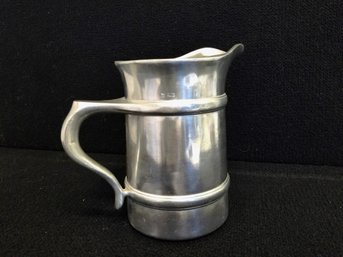 Vintage 1975 Armetale Pewter Water Pitcher With Ice Lip Stamped