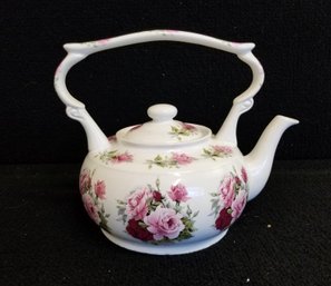 Vintage 1980s Arthur Wood Rose Kettle Teapot - 6304 Staffordshire England