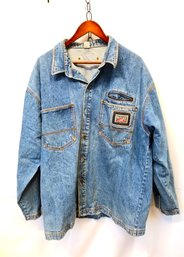 Men's Denim Jacket By Rugged Box Size XL