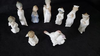 LLADRO CHRISTMAS ORNAMENENTS LOT OF 9