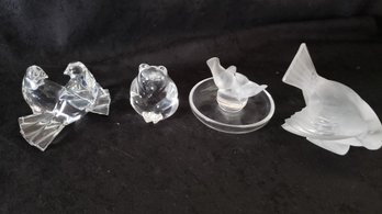 STEUBEN  BACCARAT And LALIQUE LOT