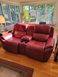 La-Z-Boy Lazy Boy Cabernet Leather Power Reclining Love Seat