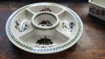 PORTMEIRION BOTANIC GARDEN CHIP N DIP DISH