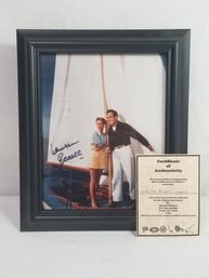 Framed Autographed Photo Lauren Bacall With COA