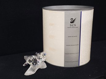 Swarovksi Crystal Society Turtle Doves 1989 Caring And Sharing In Original Box