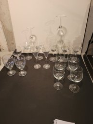 Stemware Collection.  Martini, Red Wine, White Wine, Grey Goose Cordial, Etc.  - - - - -- - - - -- - Loc: S2