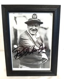 Vintage Framed 5 X 7 Bob Hope Black/white Autographed Photo