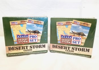 NEW Two Pro Sets Desert Storm Educational Collectible Cards - Sealed