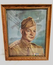 Vintage US Army General Dwight D. Eisenhower Framed Print