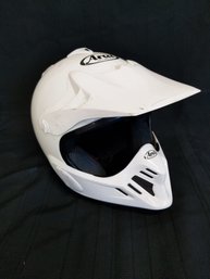 Vintage White Aari BMX Racing Helmet Size Medium