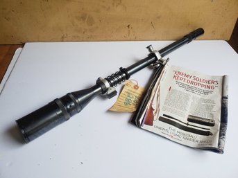 Vintage Unertl USMC US Marine Corps Sniper Riflescope