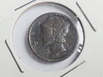 1929 US United States Silver Mercury Dime