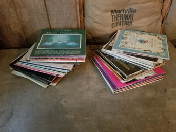 Large Lot Vintage Vinyl Records - Robert Frost, Caberet, Alice In Wonderland, Perry Como, Sinatra & More