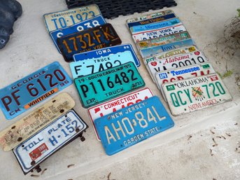 Lot Of License Plates