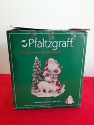 Pfaltzgraff Winter Frost Collectible Santa Christmas Lot #39