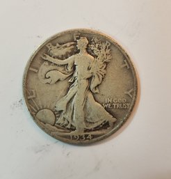 Lot #12 ~ 1934 Silver Walking Liberty San Francisco 50-Cent Half Dollar Coin