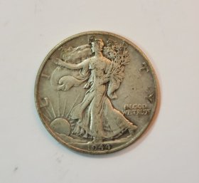 Lot #18 ~ 1944 Silver Walking Liberty Philadelphia 50-Cent Half Dollar Coin