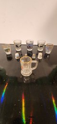 Vintage Souvenir Thimbles And Shot Glasses