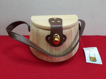 Wooden Satchel Bag