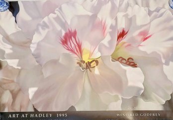 Signed Floral Poster By Winifred Godfrey For The Hadley School Of The Blind