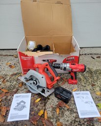 Milwaukee 18V Circular Saw ( 6 1/2') And 1/2' Driver Drill.  In Great Condition.