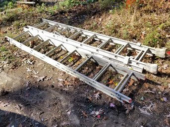 Two 14 Ft Aluminum Extension Ladders Including Davidson