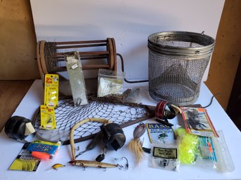 Vintage Fisherman Fishing Accessories Assortment