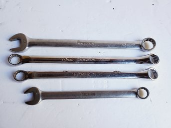 Assorted Vintage SNAP ON Chrome Wrenches