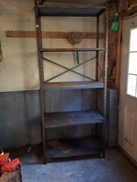 Vintage Metal Shelving Unit