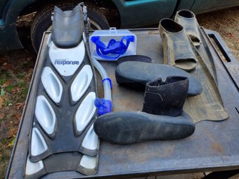 Flippers & Snorkeling Gear Including Cressi