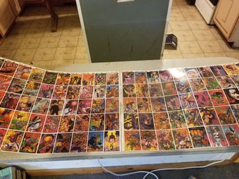 Vintage Uncut Topps Jim Lee's Wild C.A.T.S. Trading Cards Sheet